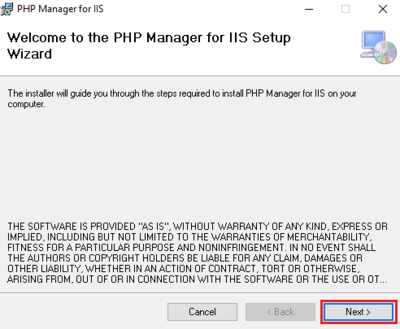 PHP Manager Installation 01