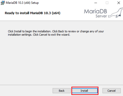 MariaDB Installation 07