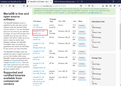 MariaDB Download 02